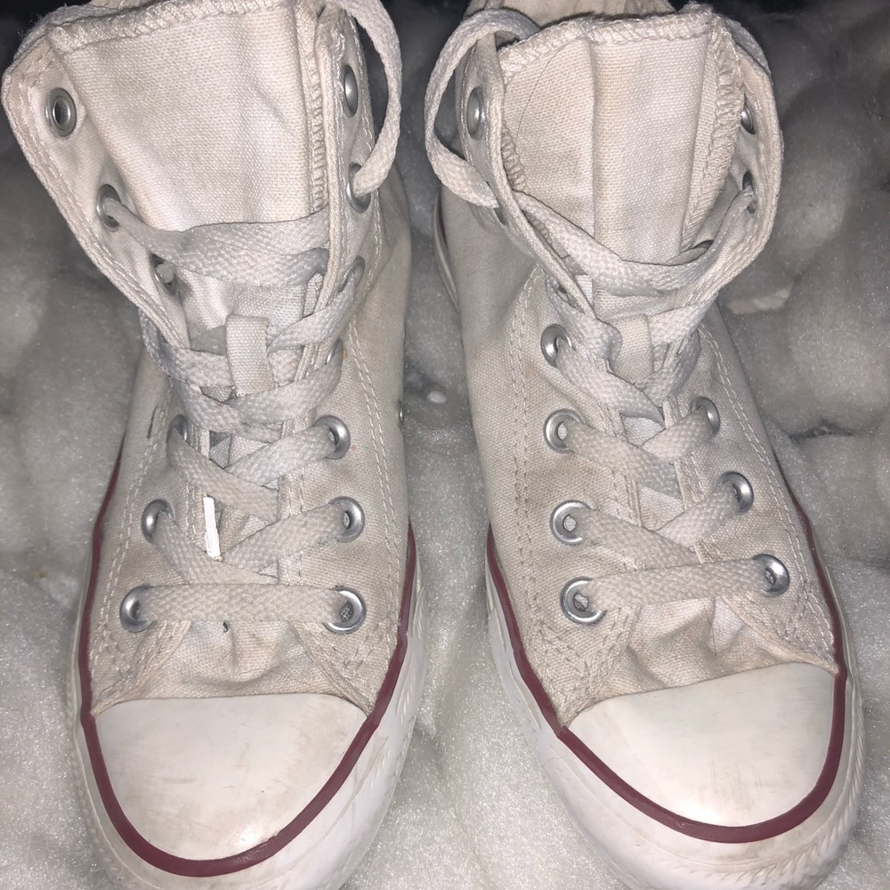 High top white converse